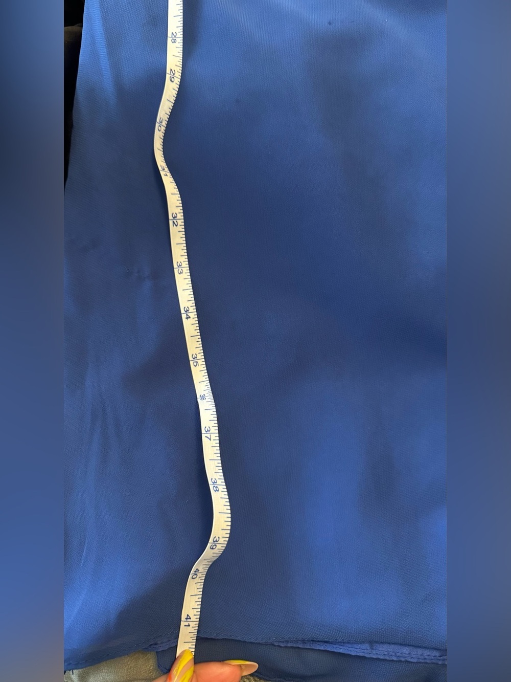 Azazie Royal Blue Spaghetti Strap Maxi Dress with Back Tie - Picture 8 of 9